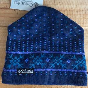 Wool COLUMBIA Fair Isle hat- one size